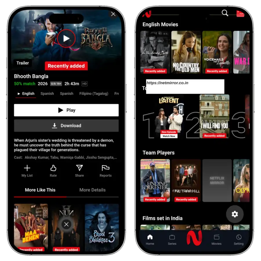 iOSMirror | Download NetMirror For iOS | Free Movies, Dramas 3 How to Use iOSMirror on iPhone 2